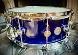 DrumPickers Deep Blue Acrylic 14x6” Snare Drum