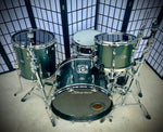 Vintage 1974 Slingerland 3Pc Drumkit in Gun Metal Sparkle (rewrap) Includes Gene Krupa Signature Snare Drum