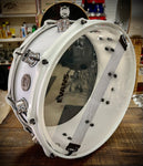 DrumPickers Custom Acrylic 14x6” White-N-Black Attack” Snare Drum