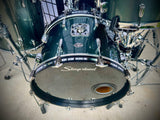 Vintage 1974 Slingerland 3Pc Drumkit in Gun Metal Sparkle (rewrap) Includes Gene Krupa Signature Snare Drum