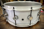 DrumPickers Custom Acrylic 14x6” White-N-Black Attack” Snare Drum