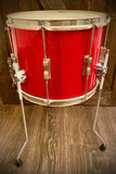 Ludwig 14x11” Floor Snare Drum in Red Sparkle (1965)