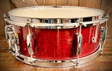 Pearl Selected Wood 14x5.5” Snare Drum in Wine Red Lacquer