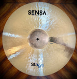 Stagg 17” Sensa Exo Hand Hammered Medium Crash Cymbal