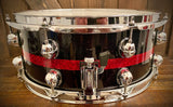Premier 14x6” Genista Snare Drum in Red Blaze Sparkle