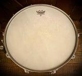 Crockett And Tubs 14x6.5” Vintage Tarnished Brass Snare Drum with 3-Step Trick Strainer