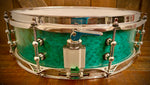 DrumPickers DP Custom 14x4” All Maple Snare Drum in Birds-Eye Forest Green