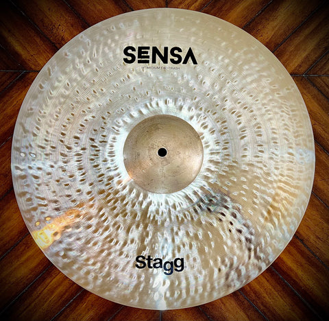 Stagg 18” Hand Hammered Sensa Exo Medium Crash Cymbal