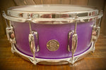 DrumPickers DP Custom 14x6” Maple/Poplar/Walnut Snare Drum in Candy Grape Finish