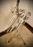 DrumPickers 18x6” And 21x6” Crystal Clear Silo Drums with Double Tom Stand