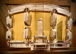 VINTAGE Pearl circa. 1985 GLX Series Super-Gripper 14x6.5” Brass Snare Drum