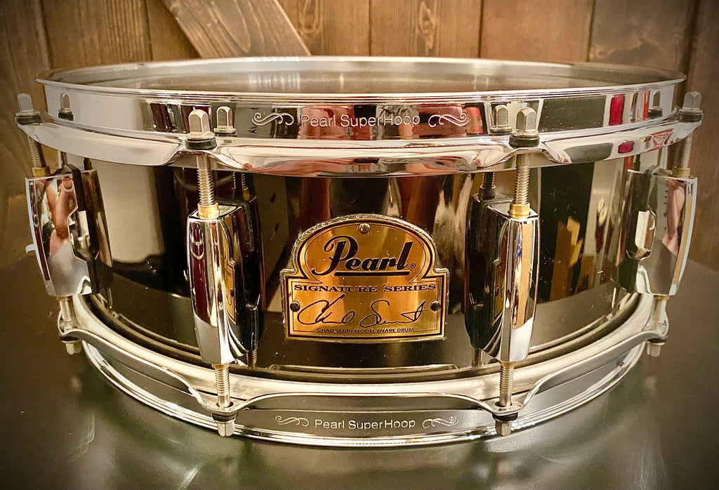 【格安超歓迎】095s☆Pearl パール CS1450 Chad Smith Signature チャド・スミス シグネチャー ドラム スネア ※中古 スネア