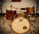 Drumpickers DP Custom Series 4pc Drum Kit with Vintage Slingerland Style Lugs in Gloss Dark Walnut