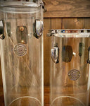 DrumPickers 6x12” & 6x15” Silo Drums in Crystal Clear with Chrome Hardware