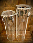 DrumPickers - Clear Acrylic 18” & 21” Silo Drums (Set of 2)
