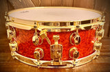 Mapex Orion Classic Series 14x5.5 Snare Drum in Burnt Mappa Burl