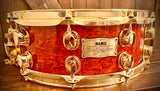 Mapex Orion Classic Series 14x5.5 Snare Drum in Burnt Mappa Burl