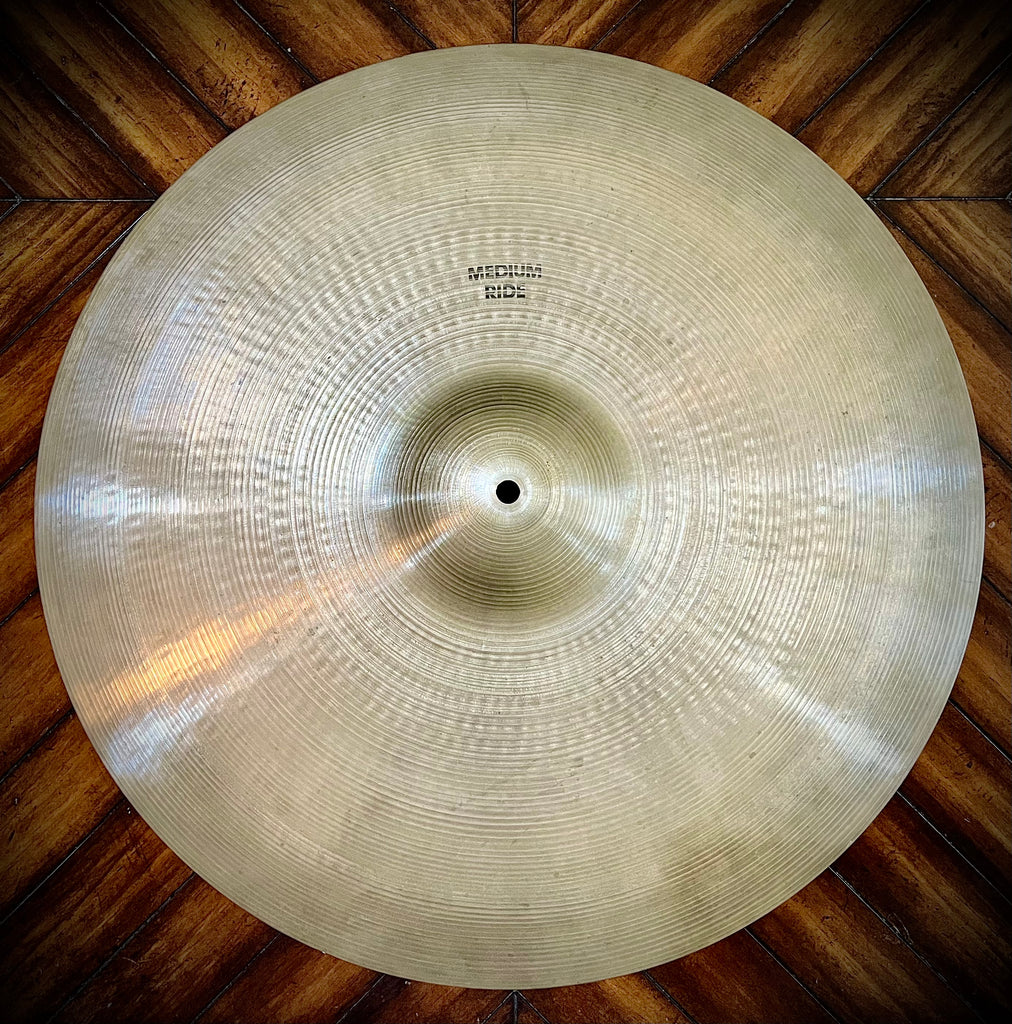 Vintage 70's Zildjian A Hollow Logo 22” Medium Ride Cymbal