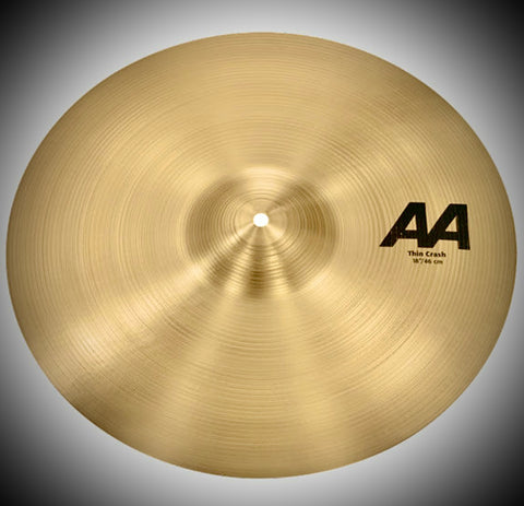 Sabian 18” AA Thin Crash Cymbal