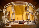 VINTAGE Pearl circa. 1985 GLX Series Super-Gripper 14x6.5” Brass Snare Drum