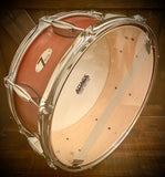 7 Drums 14x6” 10-Ply Maple Snare Drum in Texas Red Satin Stain
