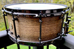 DrumPickers DP Custom Line 14x6.5” Snare Drum in  #32 Matte Ribbon Mahogany