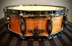 D.P. Custom 14x05” Snare Drum Vintage Ribbon Mahogany  Gloss Mahogany