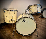 Rogers  3-Pc Early 70’s Fullerton Drum Kit (1972) in White Marine Pearl