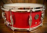 DrumPickers DP Custom 14x6.5” Snare Drum in Star Spangled Sequoia Red