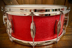DrumPickers DP Custom 14x6.5” Snare Drum in Star Spangled Sequoia Red