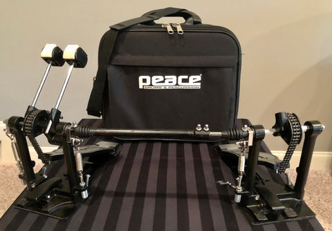Peace P-860DC Dual Chain Double Bass Drum Pedal with Case