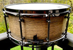 DrumPickers DP Custom Line 14x6.5” Snare Drum in  #32 Matte Ribbon Mahogany