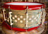 DrumPickers  DP Custom Line 14x7” Maple/Mahogany/Maple 6-Ply Snare Drum American Veteran