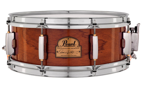 Pearl OH1350 Omar Hakim Signature Snare Drum in #140 Natural Mahogany