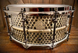 DrumPickers 14x6.5” “The Tank” Hammered Bronze Snare Drum In Polished Bronze Finish