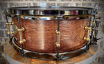 DrumPickers DP Custom Snare Drum Line - Maple/Mahogany/Maple - 14x6” Gloss Ribbon Mahogany