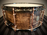 D.P. Custom 14x6.5” Professional 6-Ply Maple/Mahogany/Maple Snare Drum In Burnt Sahara Sand